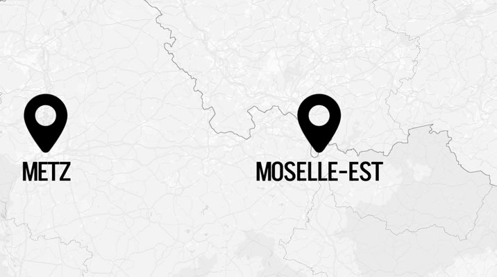 Zone d'intervention de Guillaume Steffanus, architecte d'intérieur à Metz et en Moselle-Est.